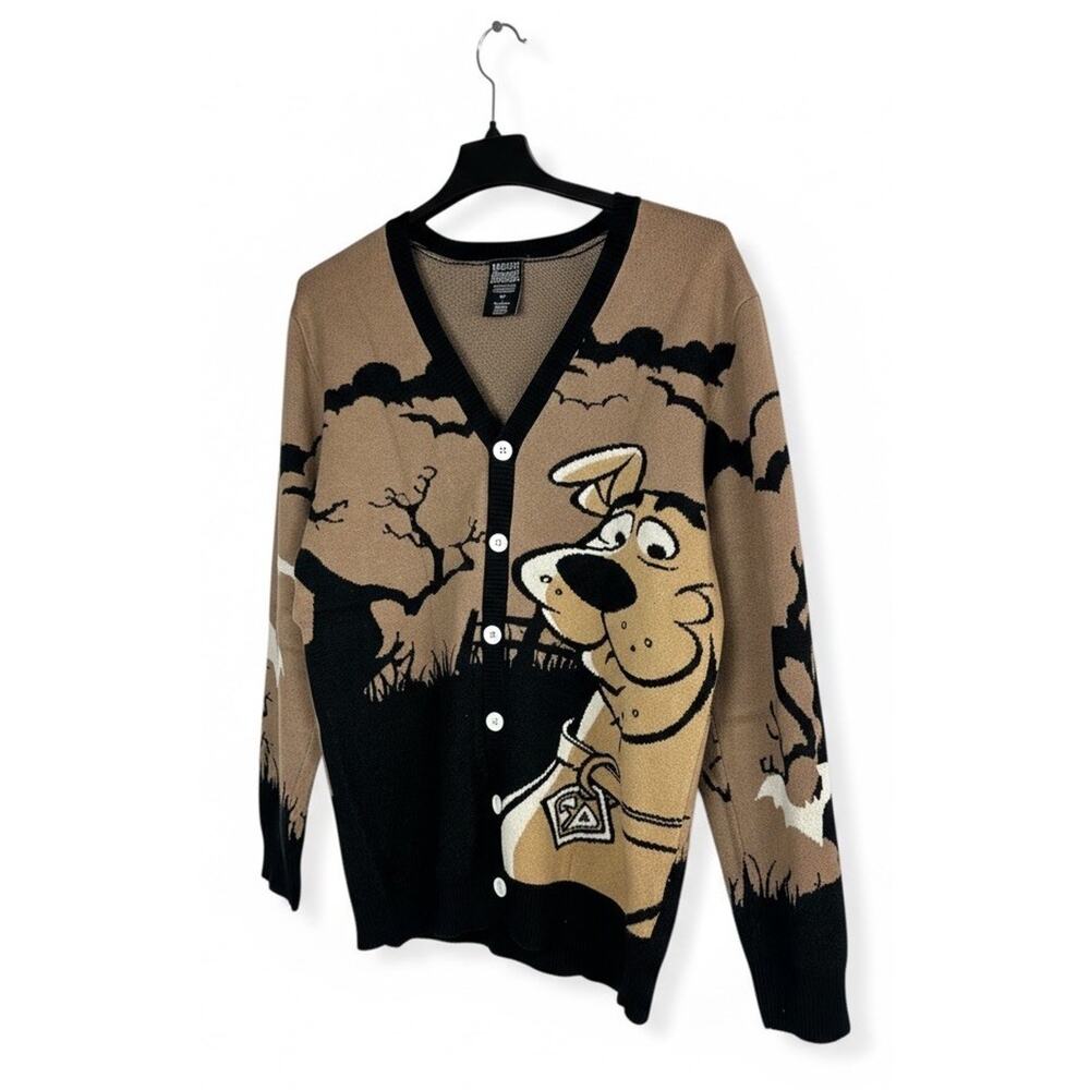 Scooby-Doo Haunted Mansion Classic Cardigan Brown Black Boxlunch Unisex Large - Picture 13 of 13